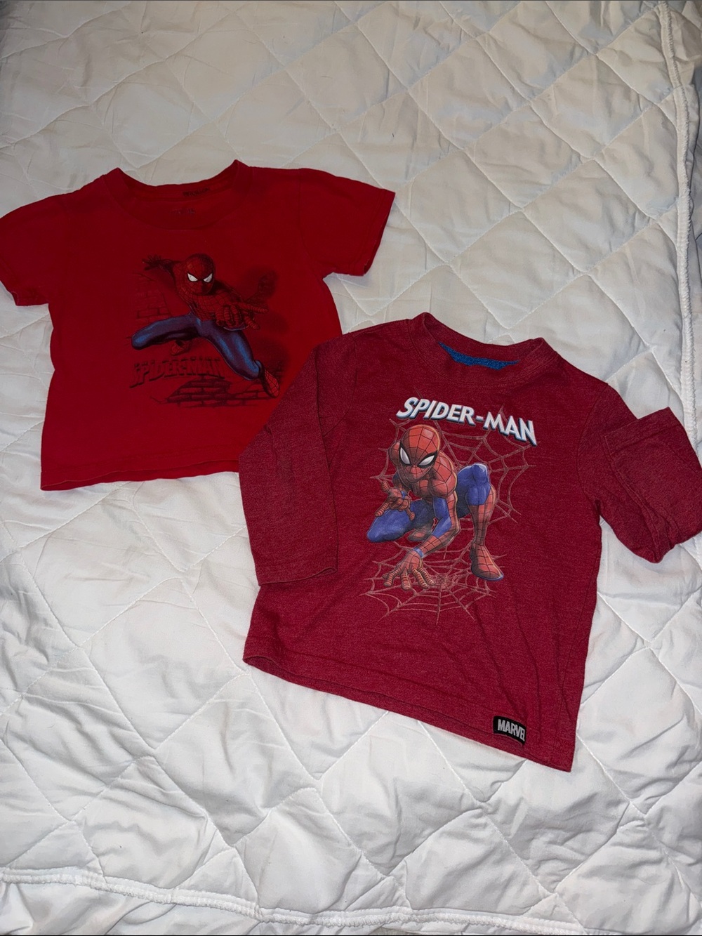 2T Marvel Red Spider-Man Graphic Tee Set x2